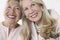 Two Elegant Senior Women Smiling