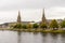 Two famous Gothic style churches Inverness city centre, Scotland