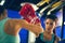 Two Females Sparring