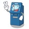 Two finger ATM machine in the cartoon shape