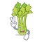 Two finger celery character cartoon style