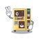 Two finger coffee vending machine with cartoon shape