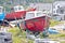 Two fishing boats at Inisheer, county Galway, Ireland