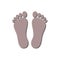 Two footprint icon