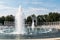 Two Fountains and Pool at World War II Memorial