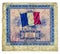 Two Francs issued in France 1944 series vintage bill Back