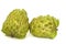 Two fresh custard apples