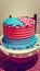 Two friends` birthdays cake 