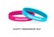 Two Friendship bands with text