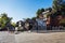 The two Giant Water Wheels at Lijiang Old Town, is the most ancient irrigation tool in China. landmark and popular spot for