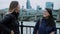 Two girlfriends on a sightseeing trip to London