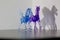 Two glass winged pegasus