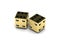 Two golden dice