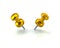 Two golden push pins