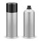 Two Gray Aerosol Spray Metal 3D Bottle Can: Paint, Graffiti, Deodorant