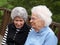 Two gray-haired women