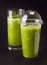 Two green smoothies