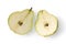 Two halves of pears