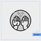 Two hands high five icon - Professional, Pixel-aligned, Pixel Perfect, Editable Stroke, Easy Scalablility