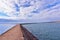 Two harbors MN pierhead light house at the end of the breakwater on the shores of Lake superior