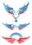 Two headed eagle sport mascot