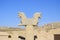 Two-headed Griffin statue in Persepolis.