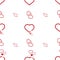 Two heart sign, seamless pettern on a transparent background.valentine day, set of love icon logo