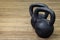 Two heavy kettlebell black