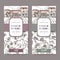 Two Herbes de Provence labels with cottage, savory and oregano.