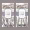 Two Herbes de Provence labels with mansion, lavender and rosemary