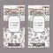 Two Herbes de Provence labels with mansion, thyme and marjoram