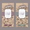 Two Herbes de Provence labels with town, savory and oregano.