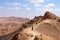 Two hikers in Negev desert.