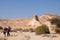 Two hikers in Negev desert.