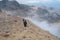 Two hikers at Tongariro crossing