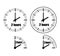 Two Hours Clock vector icon