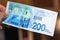 Two hundred israeli new shakel bill