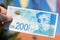 Two hundred israeli new shakel bill