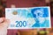 Two hundred israeli new shakel bill