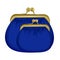 two insulated blue purses. the icon with the purse.