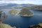 Two Islands in Lake Cuicocha