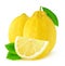 Two isolated lemons