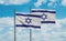 Two Israel flags