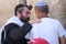 Two Jewish Men at western wall