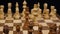 Two Kings Wage War on Spinning Wooden Chess Board