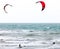 Two Kite Surfers