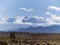 Two landscapes in one. An illusion. The southern shore of Issyk-Kul Lake.