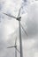 Two large windmills producing ecological electricity