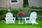 Two lawn chairs