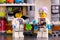 Two Lego scientists in laboratory